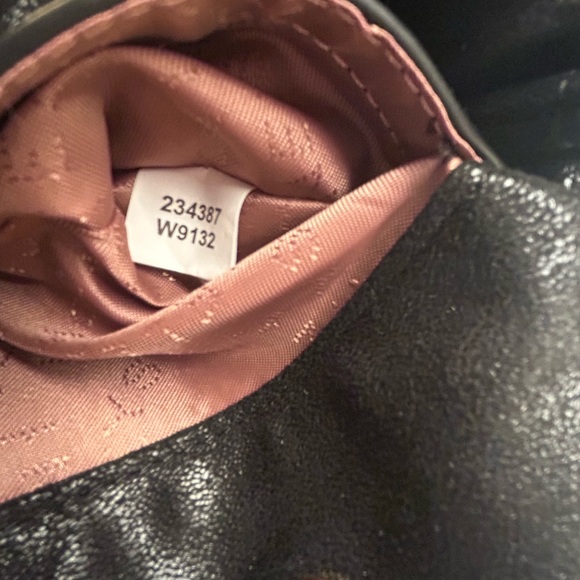 Stella McCartney Black Bag with Gold Chain Falabella Tiny Tote Bag New - Picture 6 of 7